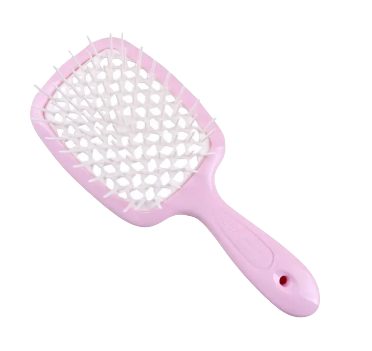 Расческа для волос, розовая с белым, Janeke Superbrush 9см/21см РОЗОВАЯ С БЕЛЫМ2