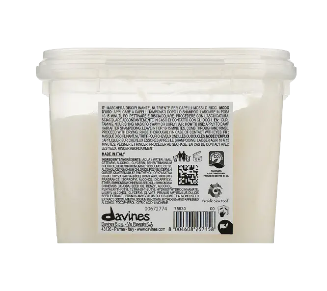 LOVE CURL hair mask питательная маска для создания завитка Davines - 250 мл LOVE curl hair mask питательная маска для создания завитка Davines - 250 мл2