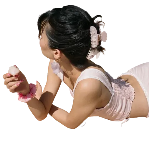 SWEETHEART CLIP IN PINK PIXIE - КРАБИК ДЛЯ ВОЛОС 