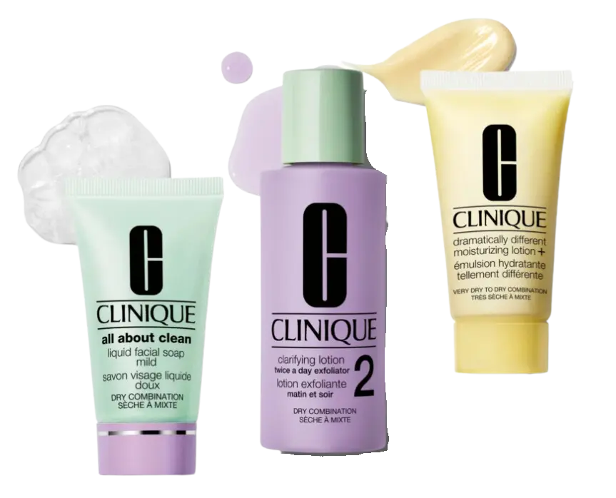 Набор Clinique 3-Step Intro Kit 2 жен. Набор Clinique 3-Step Intro Kit 2 жен., (жидкое мыло Liquid Facial Soap Mild 30ml + отшелушивающий лосьон Clarifying Lotion2 60ml + увлажняю2